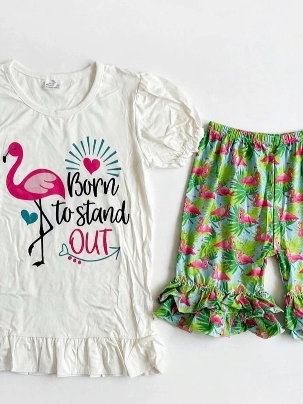 Kids Flamingo Matching Set